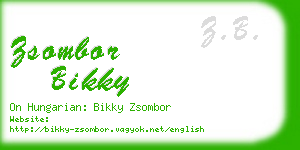 zsombor bikky business card